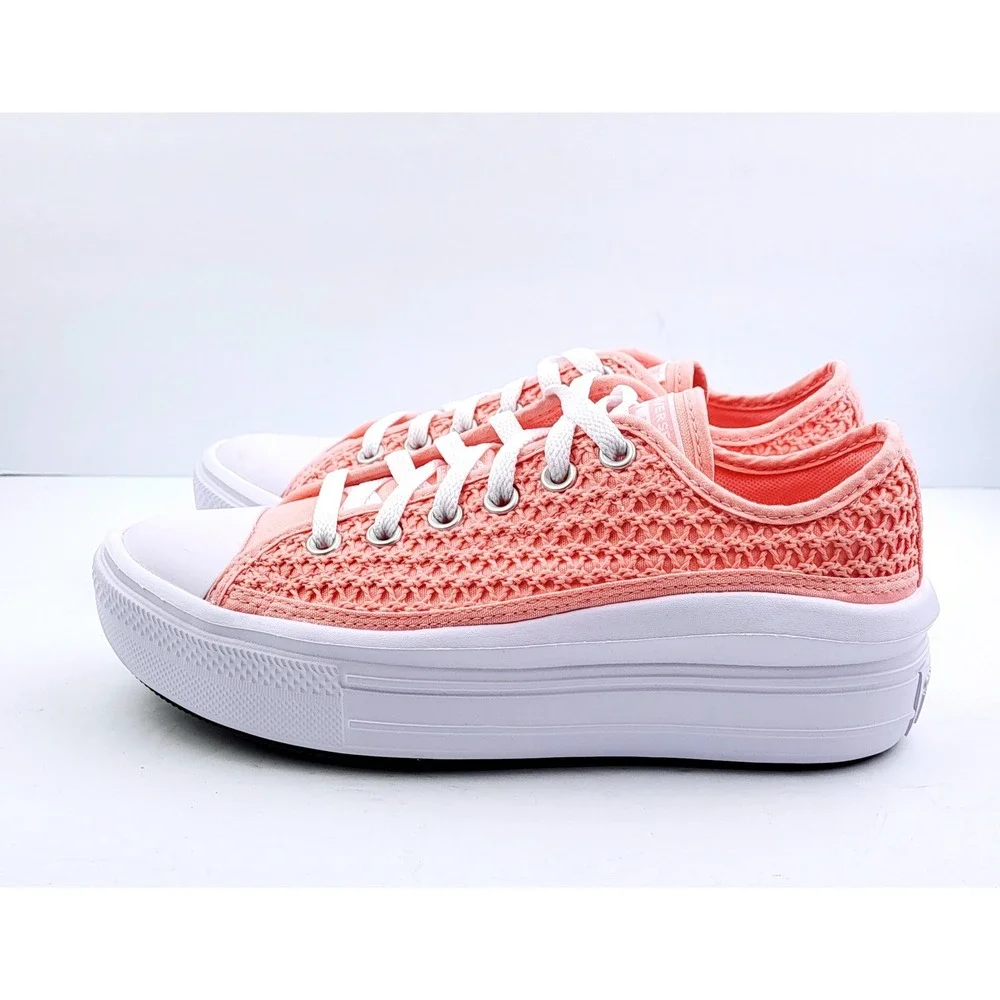 NWOT Converse Chuck Taylor‎ All-Star Peach Crochet Low-Top Sneaker - Size 6